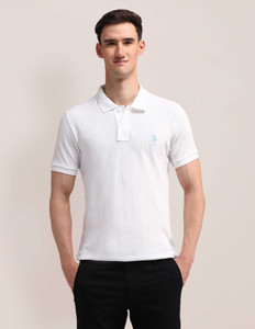 U.S. POLO ASSN. Men Solid Polo Neck