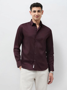 U.S. POLO ASSN. Men Solid Casual Purple