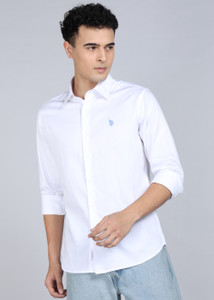 U.S. POLO ASSN. Men Solid Casual White