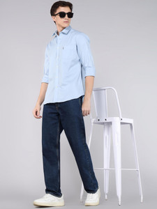 U.S. POLO ASSN. Men Solid Casual Blue