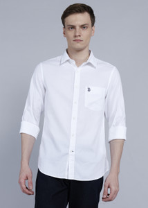 U.S. POLO ASSN. Men Solid Casual White