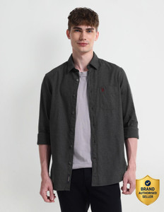 U.S. POLO ASSN. Men Solid Casual Grey