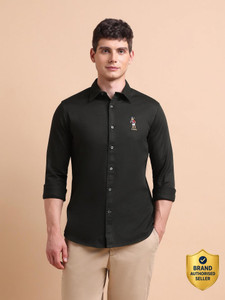 U.S. POLO ASSN. Men Solid Casual Dark