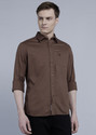 U.S. POLO ASSN. Men Solid Casual Brown