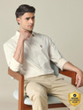 U.S. POLO ASSN. Men Solid Casual Beige