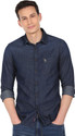 U.S. POLO ASSN. Men Solid Casual Blue Shirt