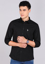 U.S. POLO ASSN. Men Solid Casual Black