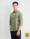 U.S. POLO ASSN. Men Solid Formal Green