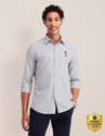 U.S. POLO ASSN. Men Solid Casual Grey