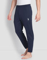 U.S. POLO ASSN. Men Solid Blue Track