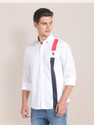 U.S. POLO ASSN. Men Striped Casual White