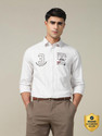 U.S. POLO ASSN. Men Striped Casual Brown