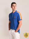 U.S. POLO ASSN. Men Striped Polo Neck