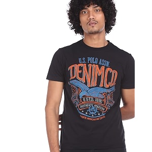 us polo assn men white cotton graphic print t-shirt