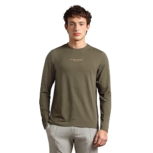 us polo assn mens pe006 supima cotton brethable full sleeve lounge t-shirt