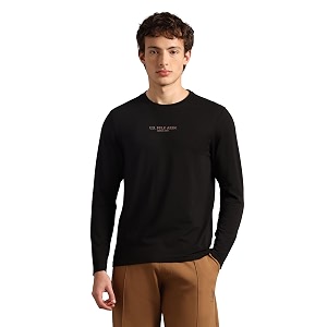 us polo assn mens pe006 supima cotton brethable full sleeve lounge t-shirt