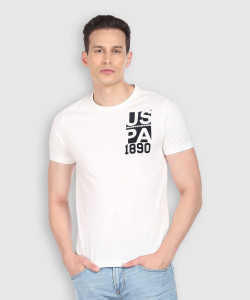 U.S. POLO ASSN. Printed Men Round Neck