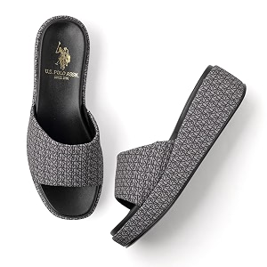 U.S. POLO ASSN. Savina Brown Monogram Print