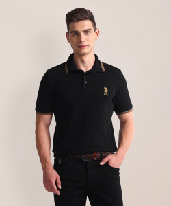 U.S. POLO ASSN. Solid Men Polo Neck