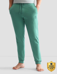 us polo assn solid men green track pants