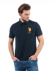 U.S. POLO ASSN. Solid Men Polo Neck