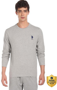U.S. POLO ASSN. Solid Men Round Neck