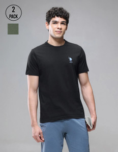 U.S. POLO ASSN. Solid Men Crew Neck