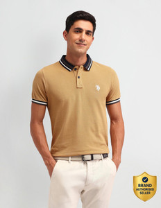 U.S. POLO ASSN. Solid Men Polo Neck