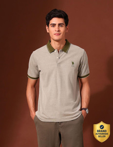 U.S. POLO ASSN. Solid Men Polo Neck
