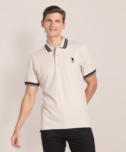 U.S. POLO ASSN. Solid Men Polo Neck