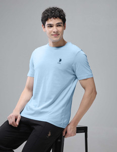 U.S. POLO ASSN. Solid Men Round Neck