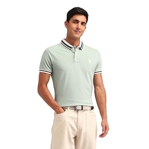 U.S. Polo ASSN. Solid Slim Fit Polo