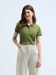 U.S. POLO ASSN. Solid Women Polo Neck