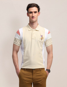 U.S. POLO ASSN. Striped Men Polo Neck