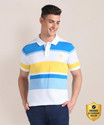 U.S. POLO ASSN. Striped Men Polo Neck