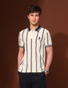 U.S. POLO ASSN. Striped Men Polo Neck