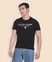 U.S. POLO ASSN. Typography Men Round Neck