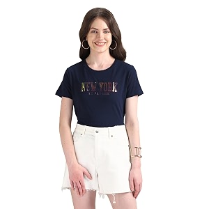 U.S. Polo ASSN. Womens Cotton Printed Loose