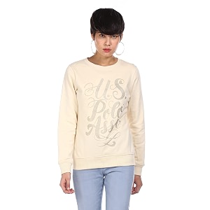 us polo assn women39s polyestercotton hooded neck sweatshirt
