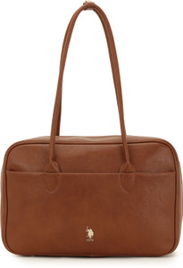 U.S. POLO ASSN. Women Brown Satchel