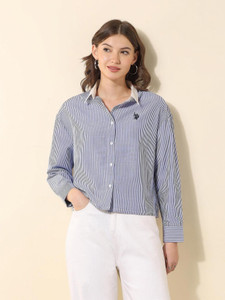 U.S. POLO ASSN. Women Striped Casual Multicolor