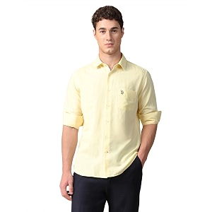 U.s.Polo Association Mens Solid Tailored fit Shirt