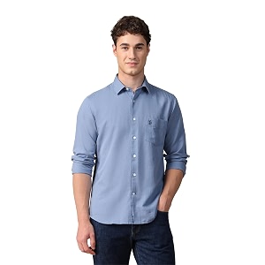 U.s.Polo Association Mens Solid Tailored fit Shirt