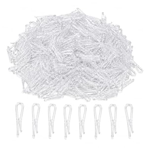 u shape plastic shirt clips transparent garment folding clips 500 pack