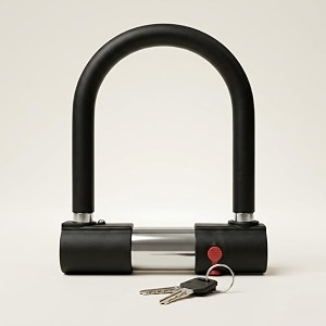 u shaped security lock with 2 keys for door gate and storage