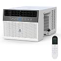 TROPOW U-Shaped Window Air Conditioner, 6000 BTU for Rooms up to 250 Sq. Ft., Maintains Window View &amp; Natural Light, 6 Modes, Ultra Quiet, Energy Savings, Easy Install, White