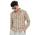 U TURN Men39s Casual Plaid Button-Down Shirt