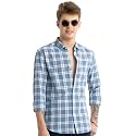 U TURN Men39s Cotton Casual Printed Checkered
