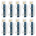 U10T 10 Pack USB Temperature Data Logger Single Use Temp Recorder with PDF and Excel Recording Thermometer 14400 Points High Accuracy 10 Days Cold Chain Transportation Fresh Tag