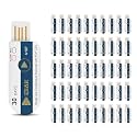 U30T 50 Pack USB Temperature Data Logger Single Use Temp Recorder with PDF and Excel Recording Thermometer 14400 Points High Accuracy 30 Days Cold Chain Transportation Fresh Tag